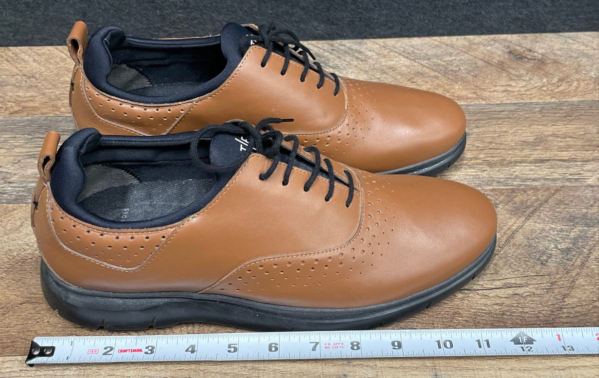 Tefors The Ultimatum Brown Leather Hybrid Dress Oxford Sneakers Men's Size 10
