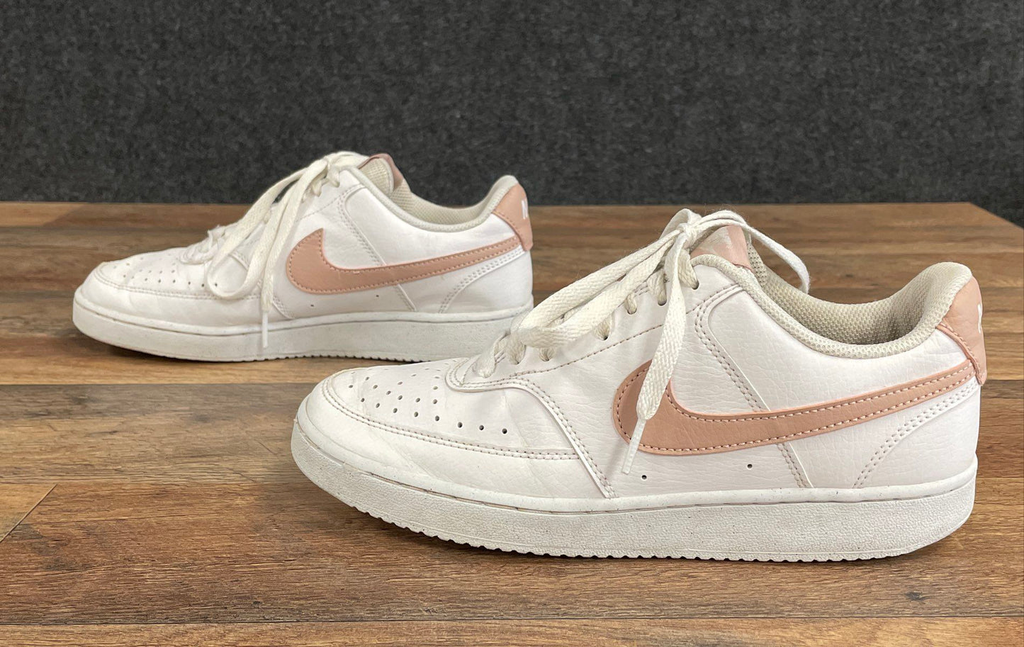 Nike Court Vision Low Next Nature White Rose Whisper Women's Sneakers Size 8