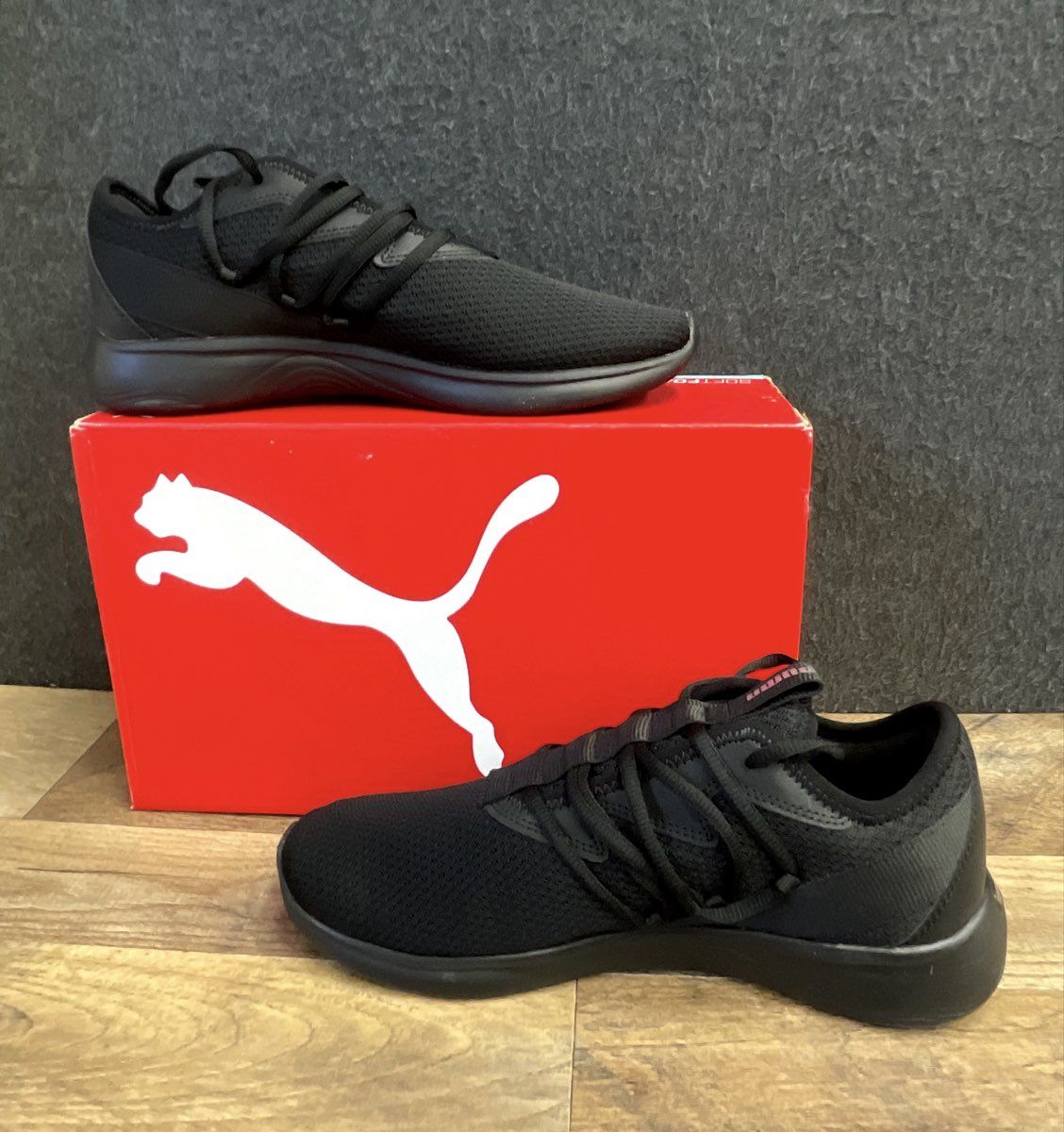 PUMA Softride Enzo NXT Triple Black Men's Running Training Shoes Size 10