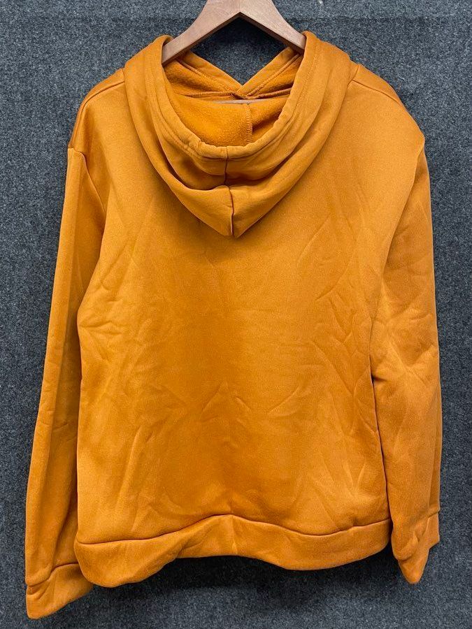 Adidas Men's Burnt Orange Trefoil Fleece Pullover Hoodie Sweatshirt Sz 3XL