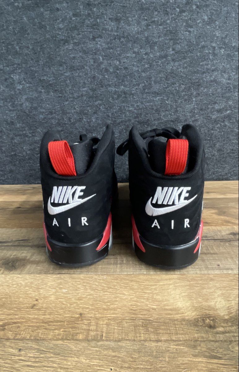 Jordan MVP Black University Red White Infrared Basketball Shoes Size 7Y