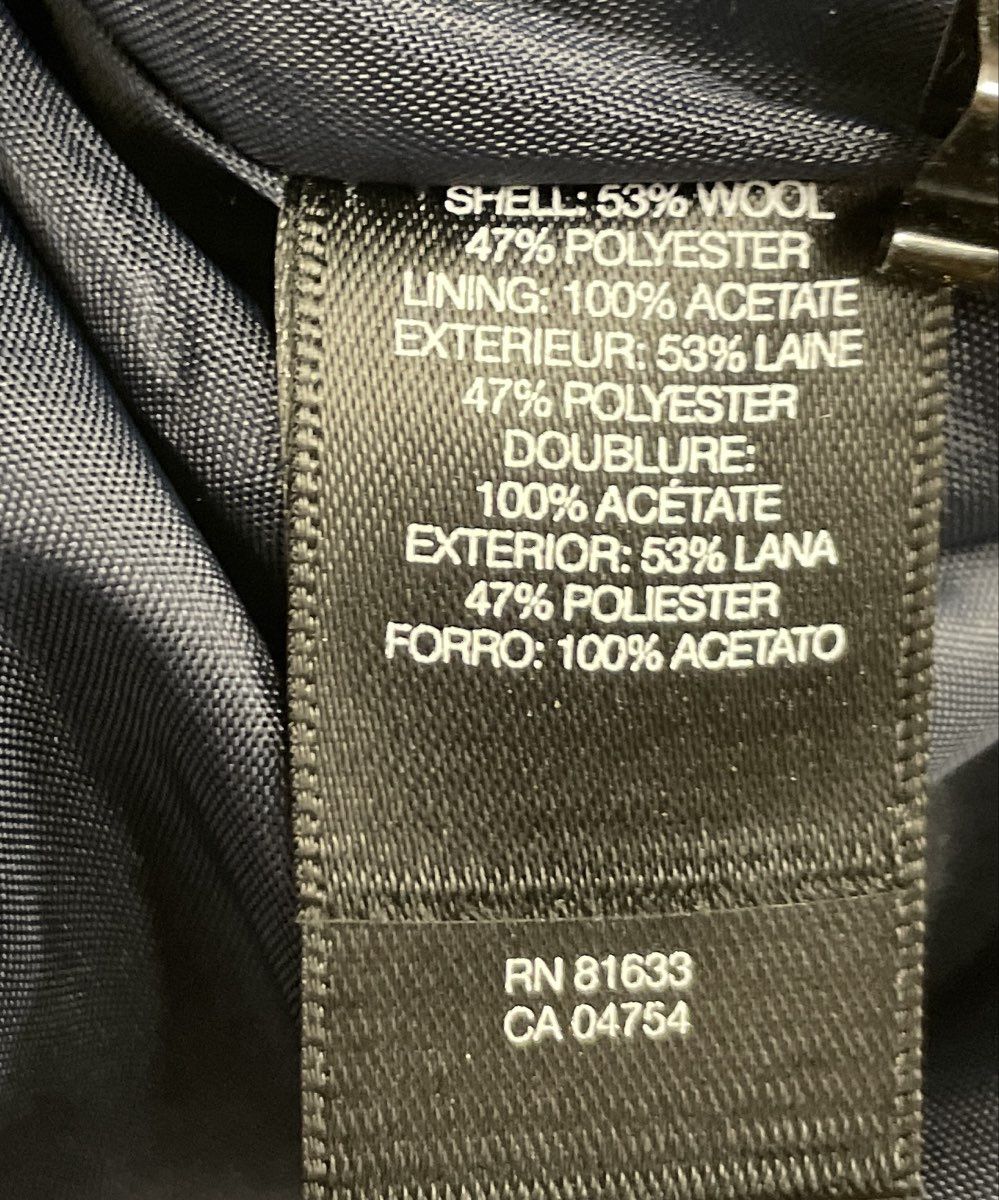 Kenneth Cole Women's Navy Black Metallic Wool Blend Flared A-Line Skirt Size 14