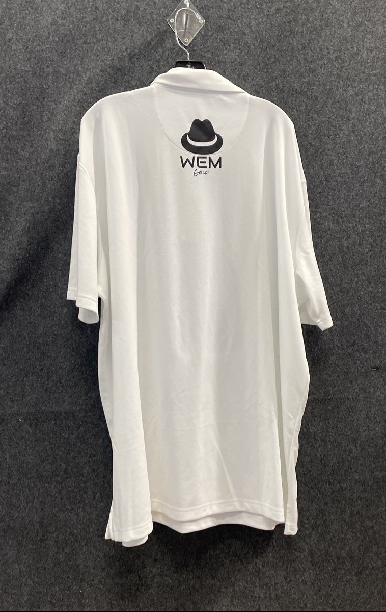 Callaway Men's XXXL Opti-Dri Golf Polo Shirt White Short Sleeve WEM Golf Logo