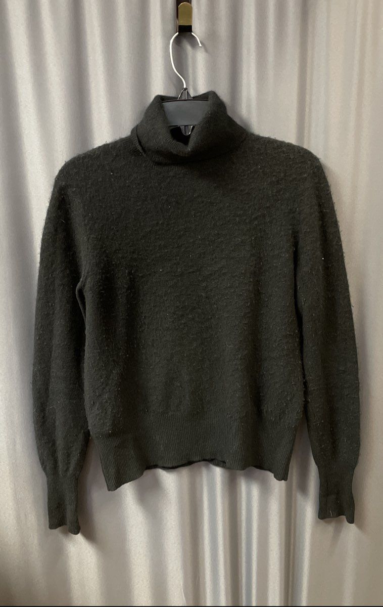 Vintage Y2K Neiman Marcus Women's Black Cashmere Turtleneck Sweater Sz M