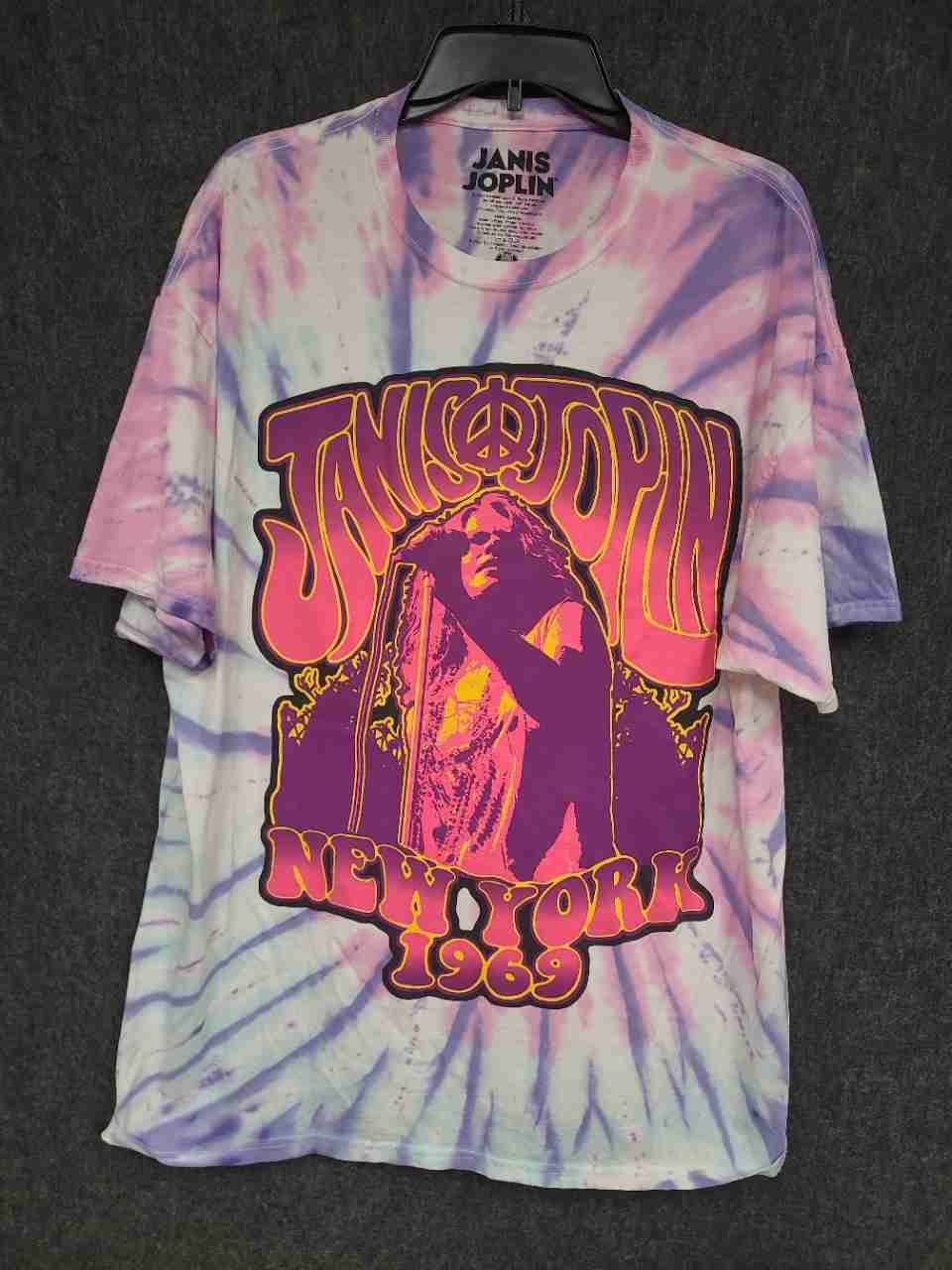 Janis Joplin New York 1969 Tie-Dye T-Shirt Reprint Get Down Art Sz XL