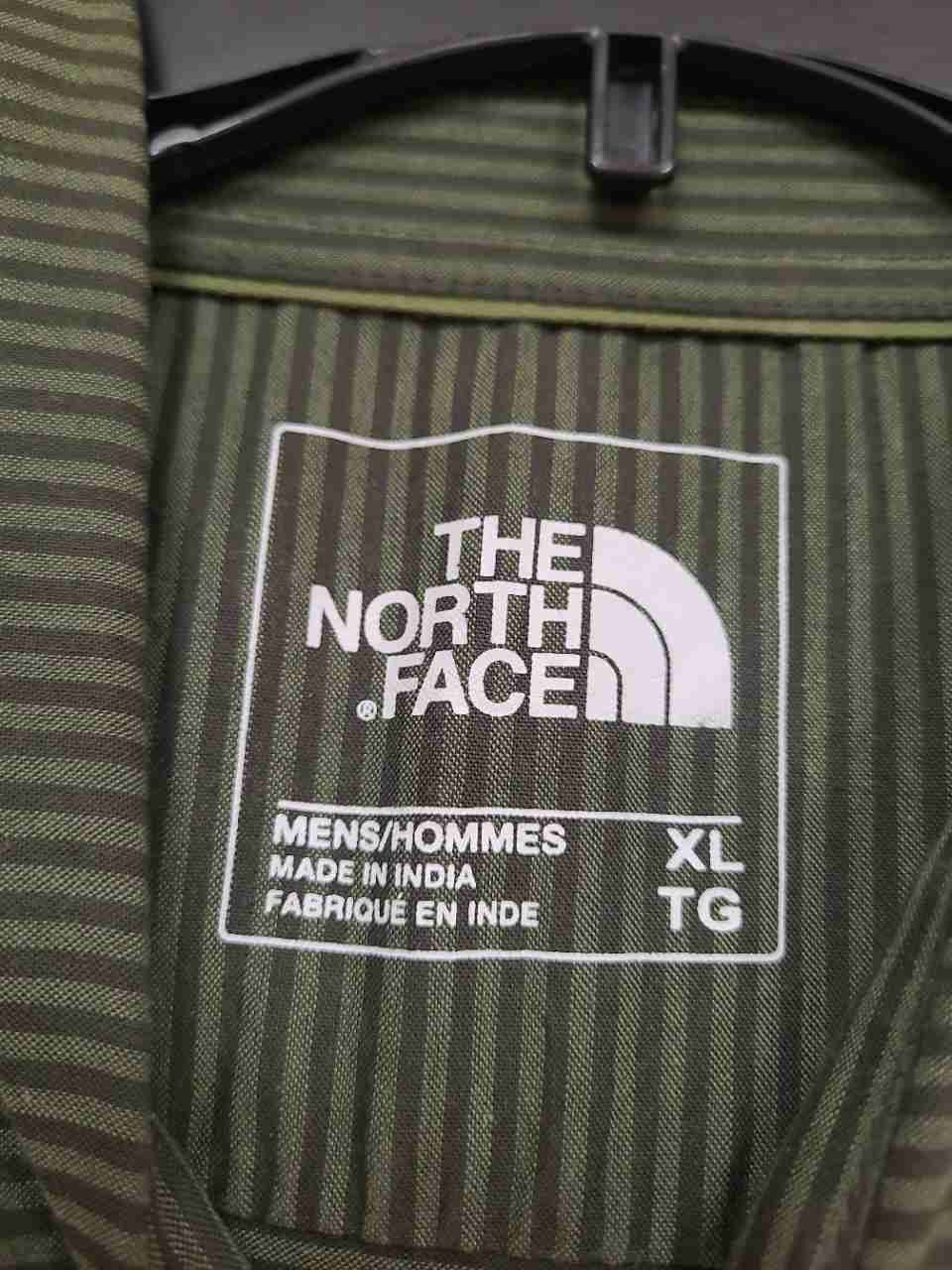 The North Face Men's Green Microstripe Long Sleeve Button Down Shirt Sz XL
