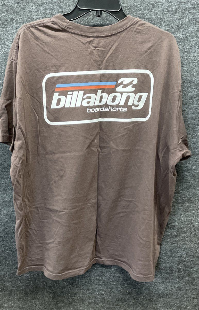 Billabong Men's Brown Graphic T-shirt Boardshorts Logo Regular Tee Sz XXL