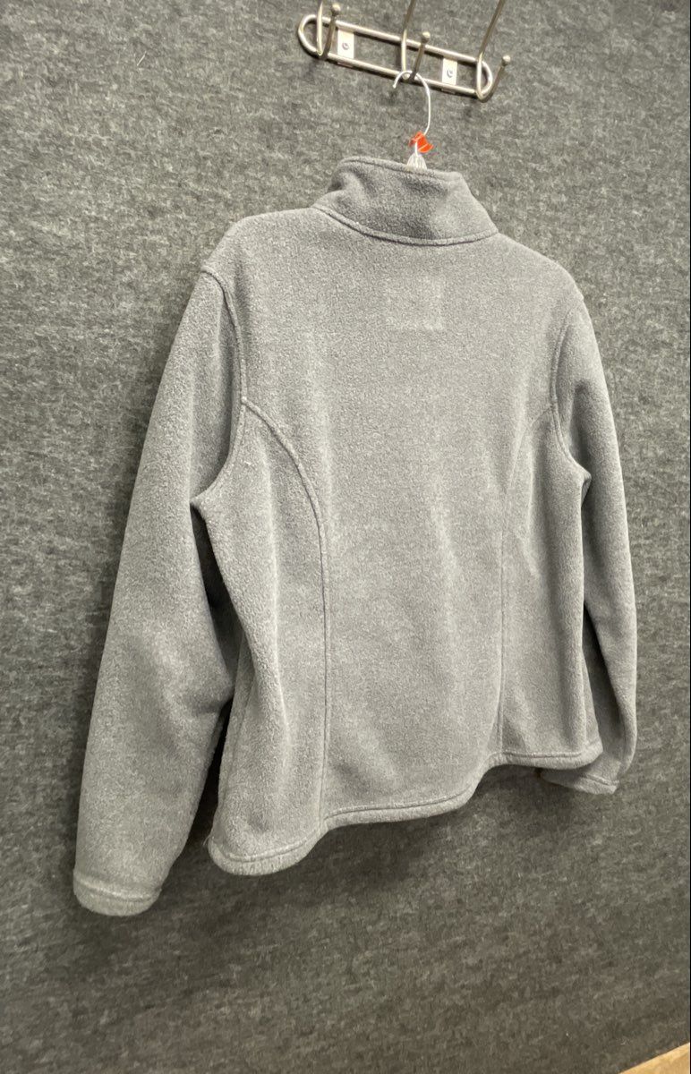 L.L.Bean Women's Gray Quarter Snap Fleece Pullover Jacket Sz L Reg