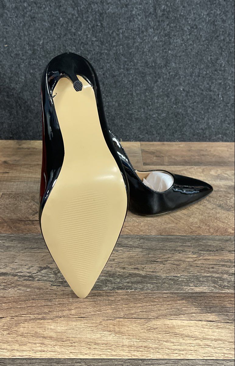 Coleter Black Patent Pointed Toe Stiletto Pumps DS Size Unmarked