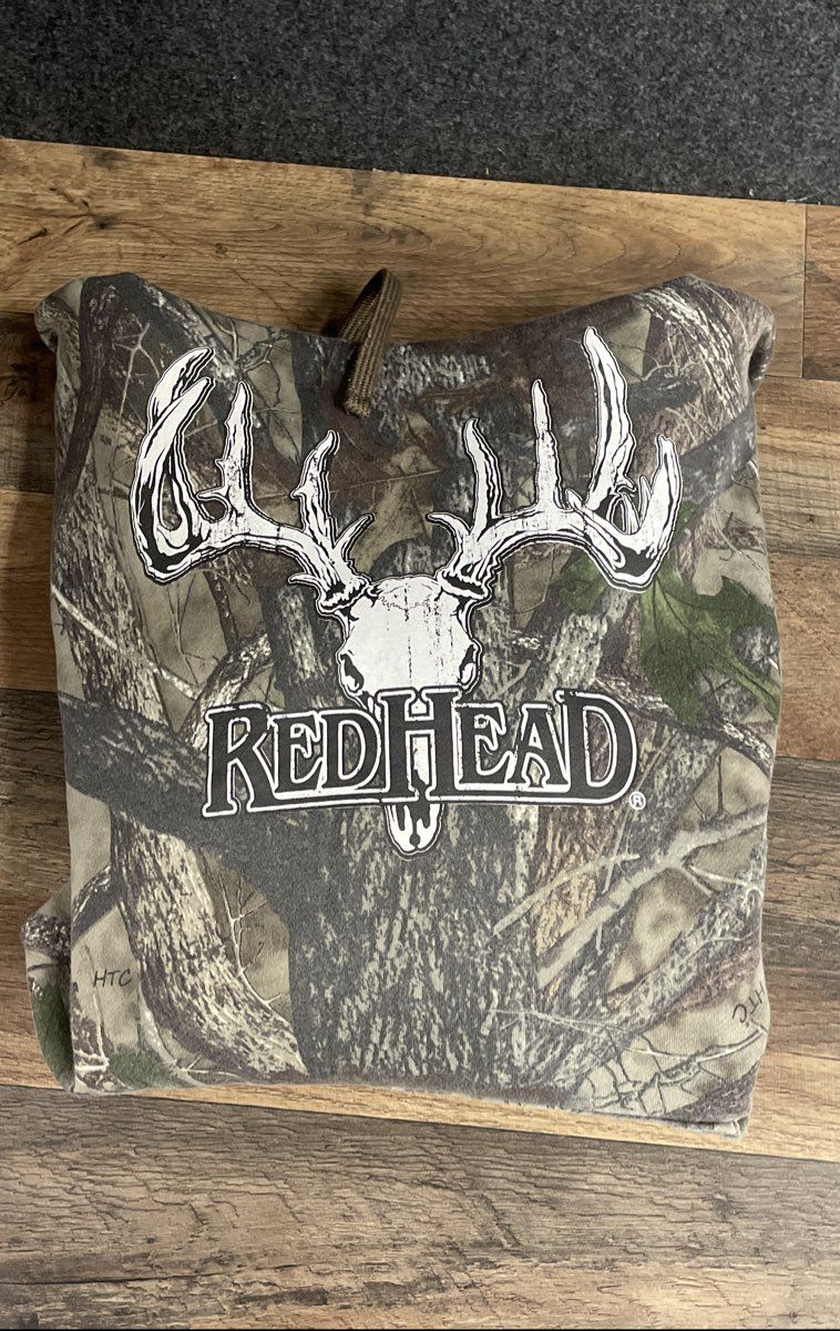 RedHead Men's Camo Hoodie Deer Skull Graphic HTC Camouflage Sweatshirt