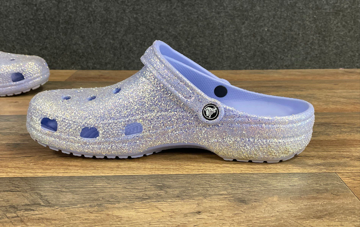 Crocs Classic Glitter Clog Lavender Purple Sparkle Men's Size 12