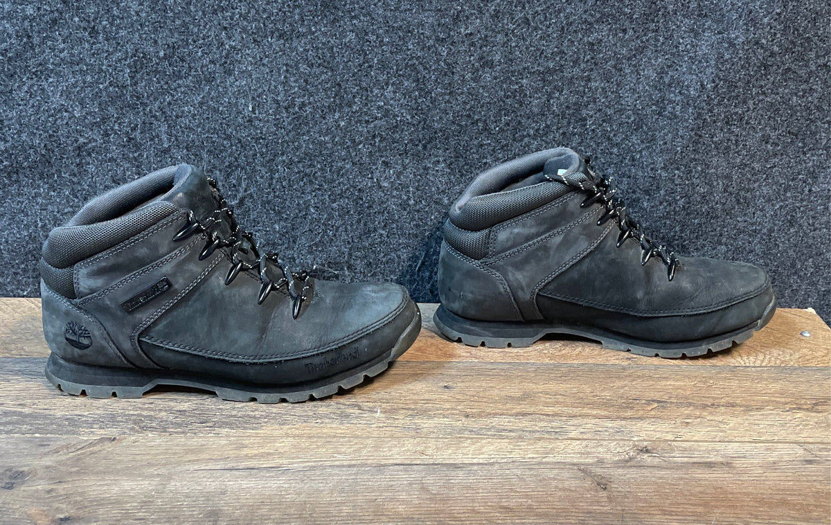 Timberland Euro Hiker Dark Grey Nubuck Mens Hiking Boots Size 8.5