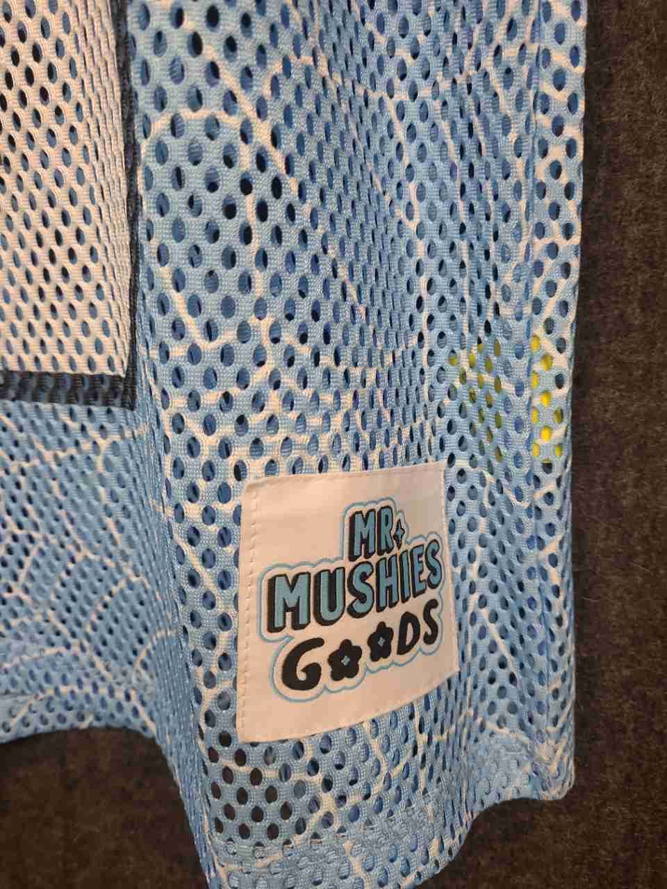 Mr. Mushies Goods Men's Light Blue Legend 10 Mesh Football Jersey Shirt Sz M