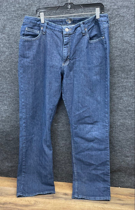 Riders by Lee Women's Blue Relaxed Fit Denim Jeans Sz 16 M