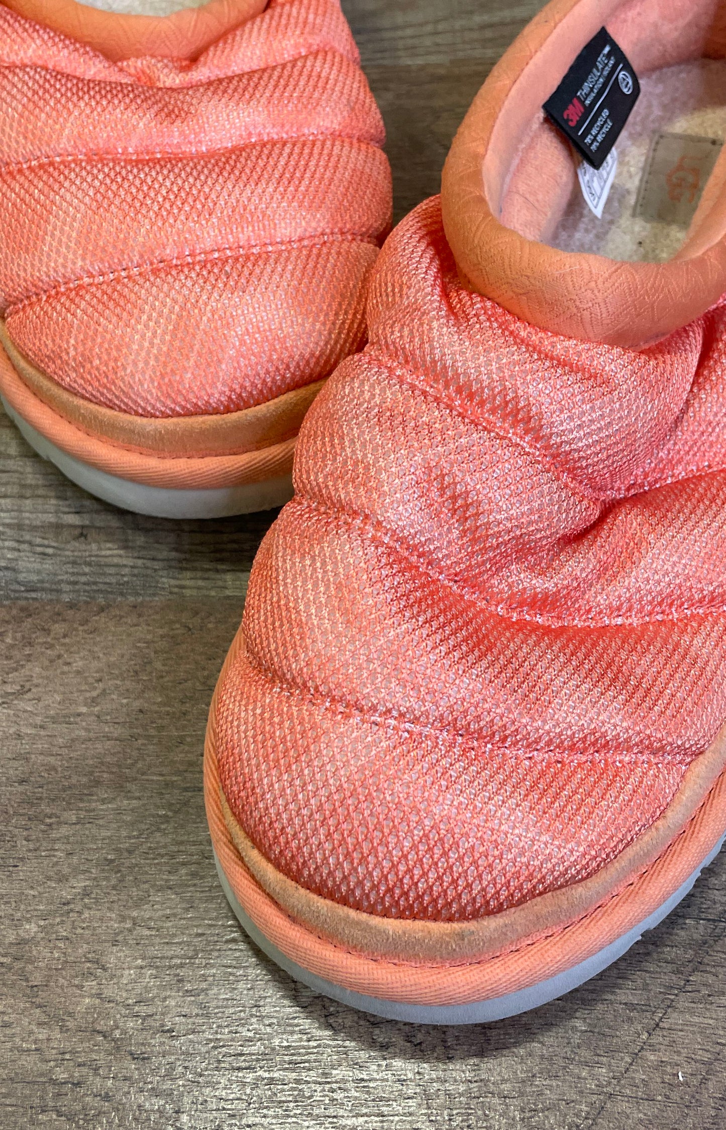 UGG Tasman LTA Sweet Peach Men's Puffy Slippers 1149511 Size 8