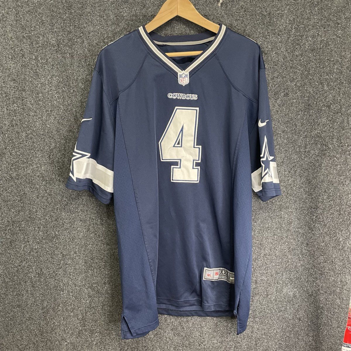 Nike Men's Dallas Cowboys Dak Prescott #4 Football Jersey Navy Blue Sz XXL