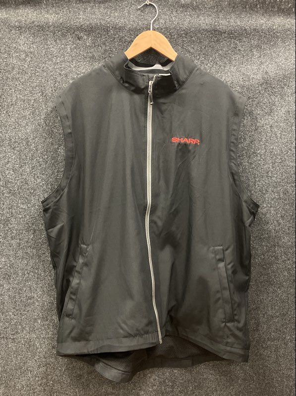 Cutter & Buck Men's Black CB WeatherTec Full Zip Sharp Logo Vest Sz XL NWT