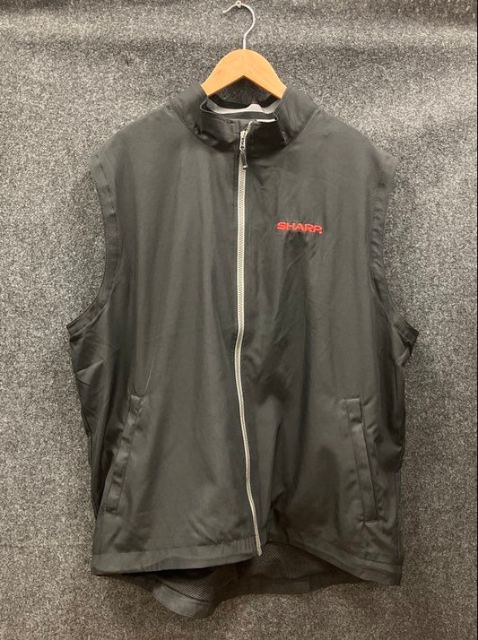 Cutter & Buck Men's Black CB WeatherTec Full Zip Sharp Logo Vest Sz XL NWT