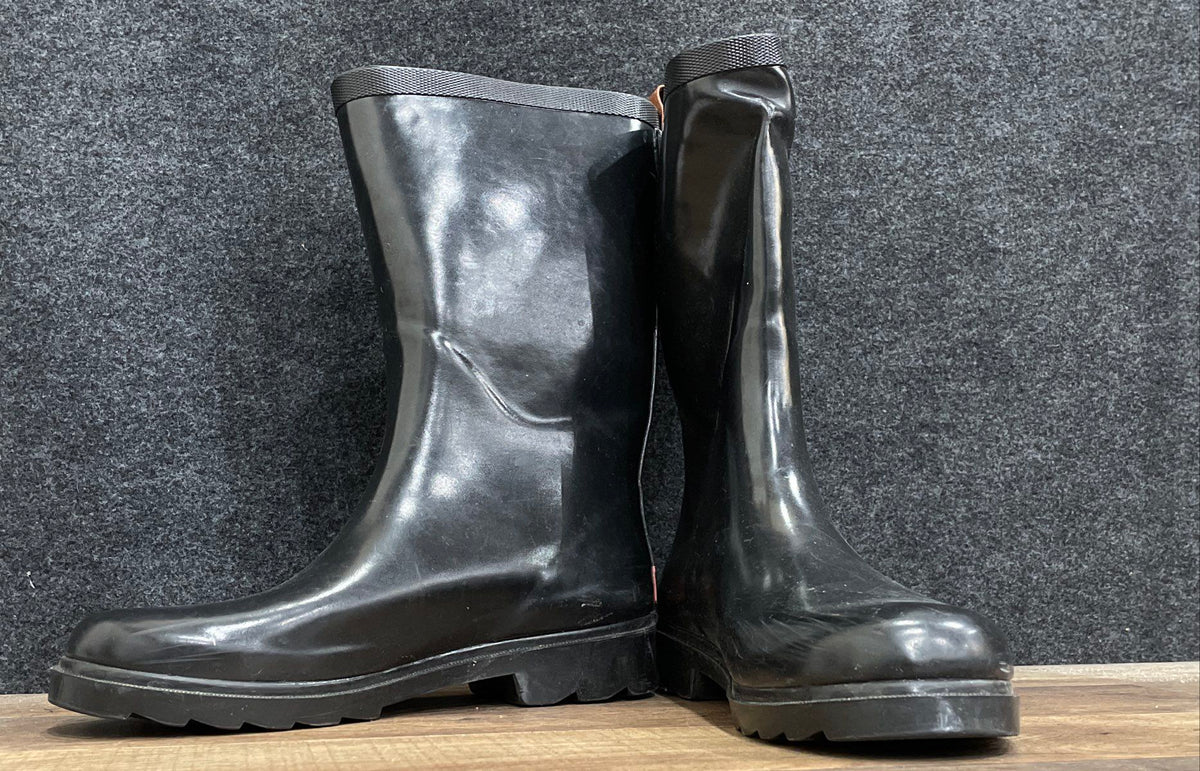Chooka Black Rubber Buckle Detail Rain Boots Women's Size 7