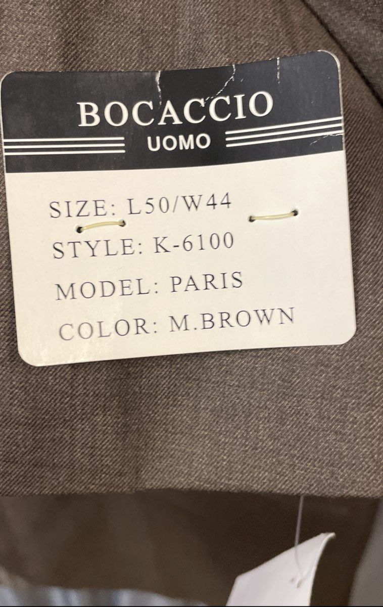 Bocaccio Uomo Men's Brown Paris Suit Coat Blazer Stretch Sz 50L NWT