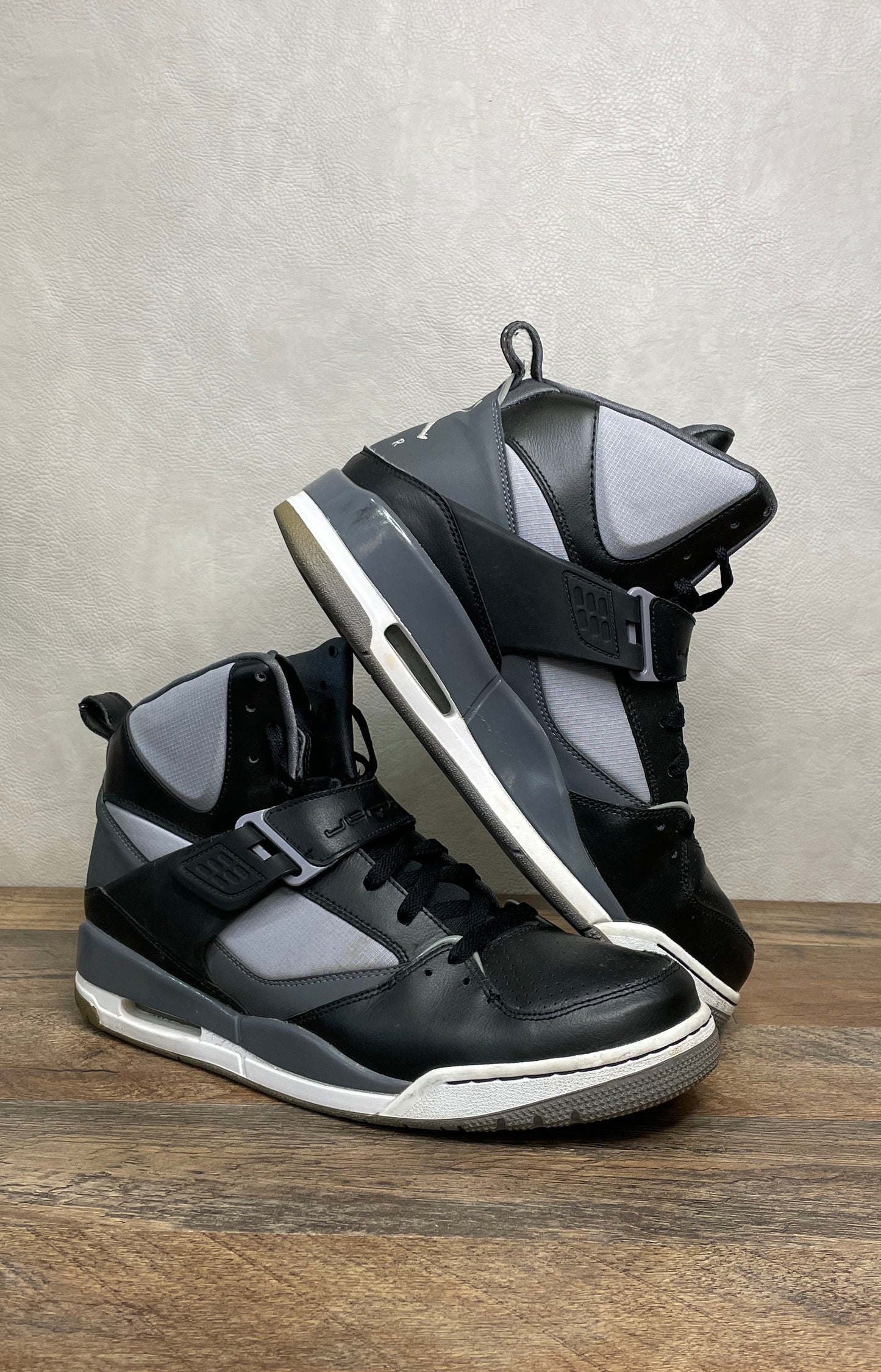 Nike Jordan Flight 45 High Black Stealth Grey Men's Size 12