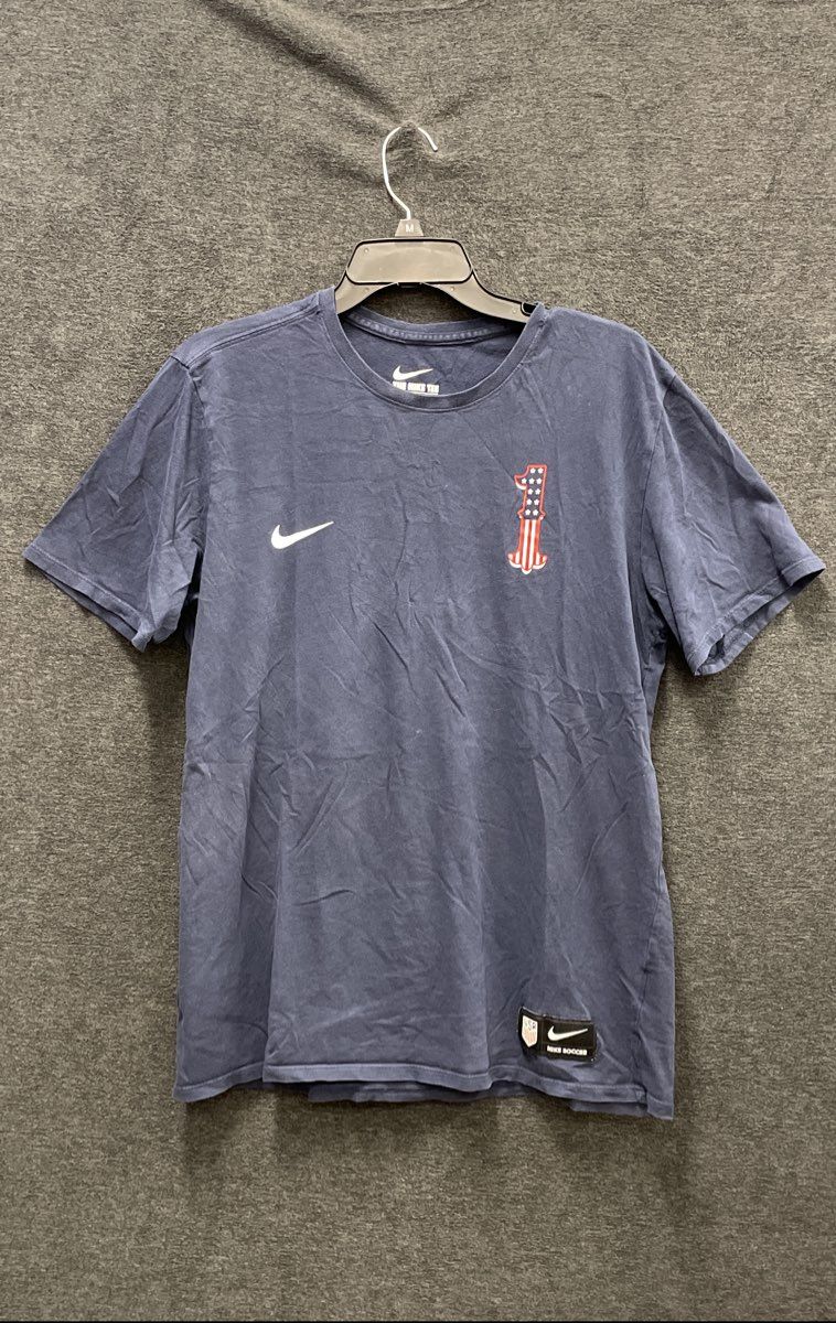Nike Men's USMNT Tim Howard #1 Soccer T-Shirt Navy Stars Stripes Sz L
