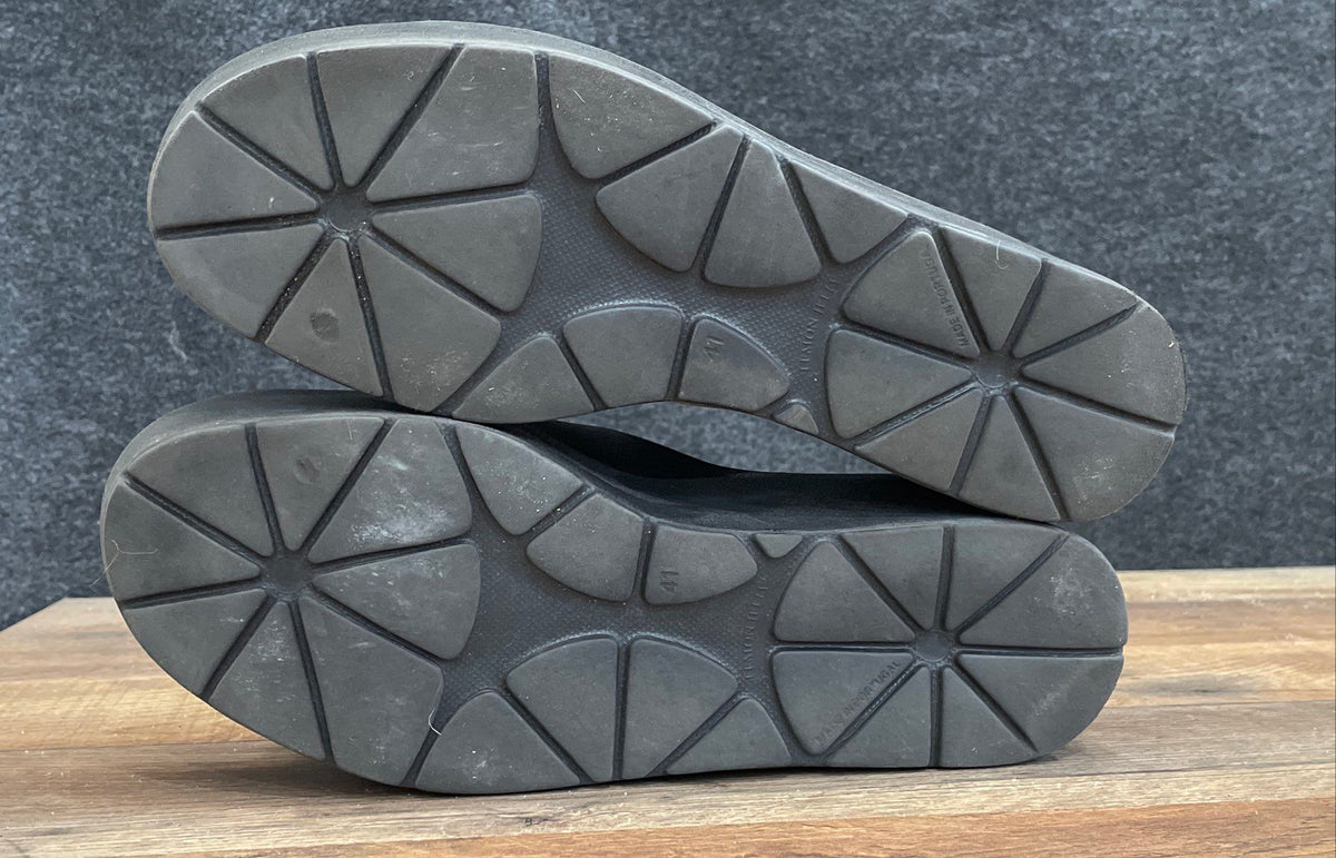 Lemon Jelly Black Matte Platform Slide Sandals Women's Size 41 EU