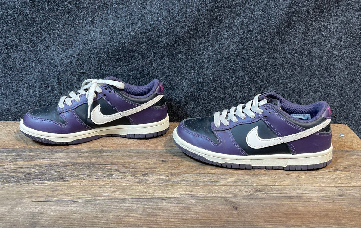 Nike Dunk Low Cave Purple Black Pink GS Sneakers Size 4.5Y