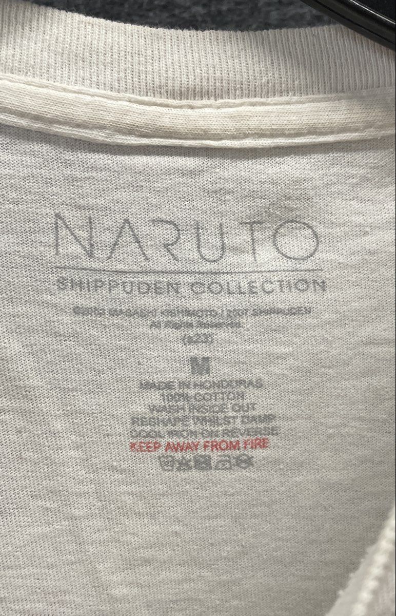 Naruto Shippuden Collection Men's White Naruto Uzumaki Graphic T-Shirt Sz M