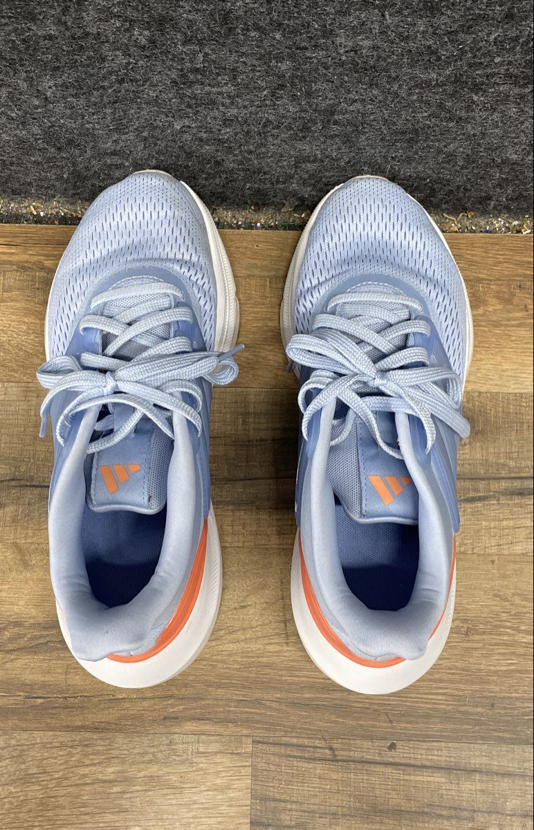 Adidas Duramo 10 Blue Dawn Solar Orange Women's Running Shoes Size 8