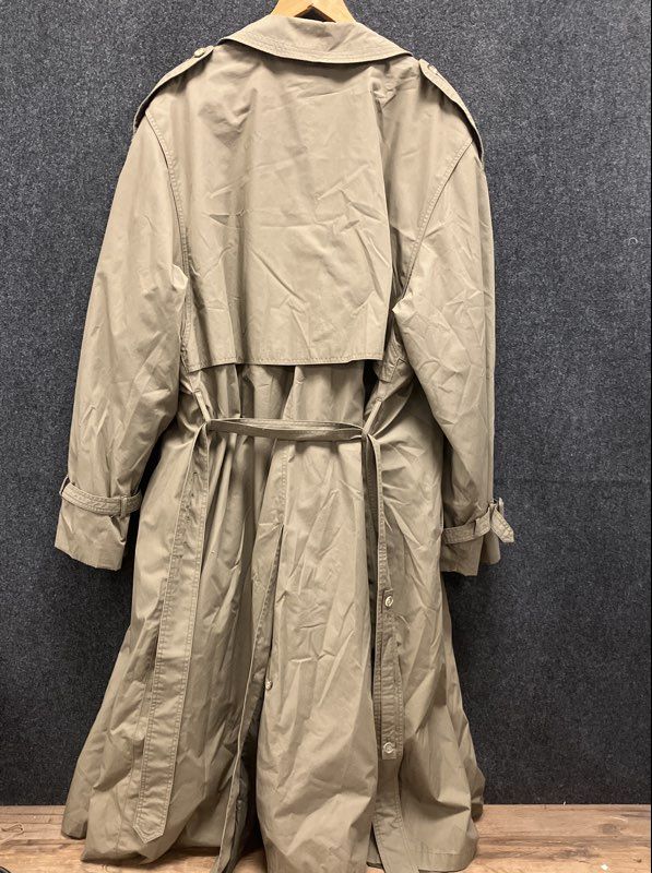Stormport Men's Vintage 90s Tan Double Breasted Thinsulate Trench Coat 48 Reg