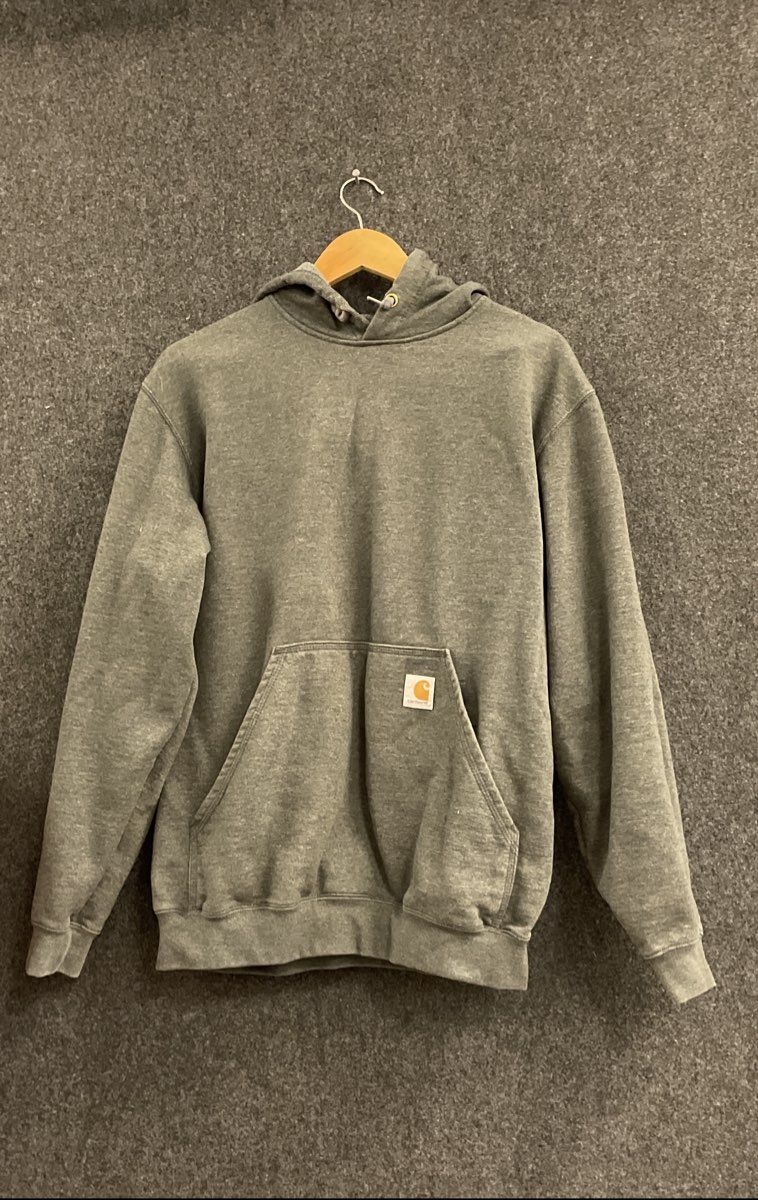 Carhartt Men's Hoodie Sweatshirt Gray Heathered Original Fit Fleece Sz M