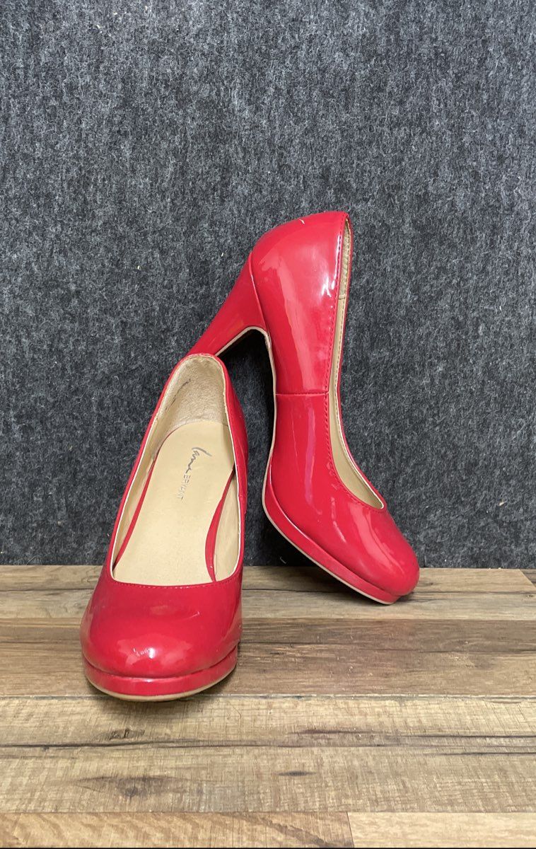 Lane Bryant Red Patent Platform Pumps Women's Size 9W
