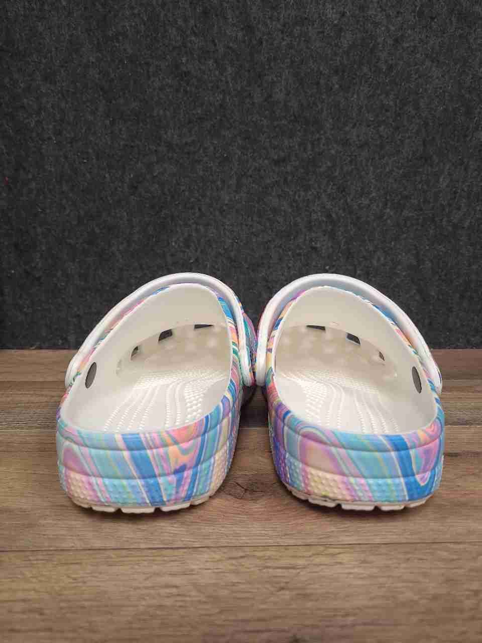 Crocs Classic Marbled Clog Multi Color Marbled Men's Size 7 Women's Size 9
