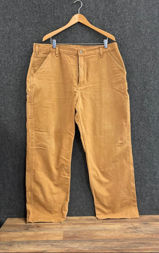 Carhartt Men's Brown B11 Original Dungaree Fit Canvas Carpenter Pants 40x32