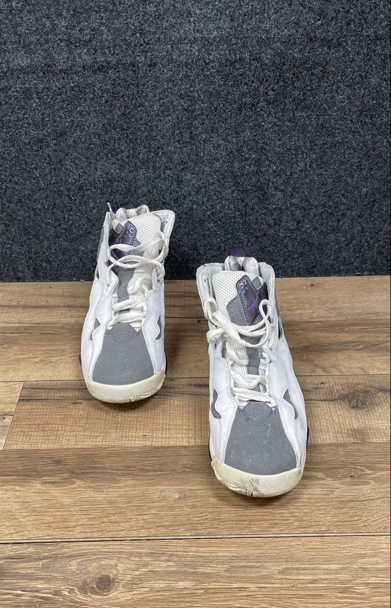 Nike Air Jordan True Flight White Flint Grey Purple Youth Sneakers Size 5.5Y