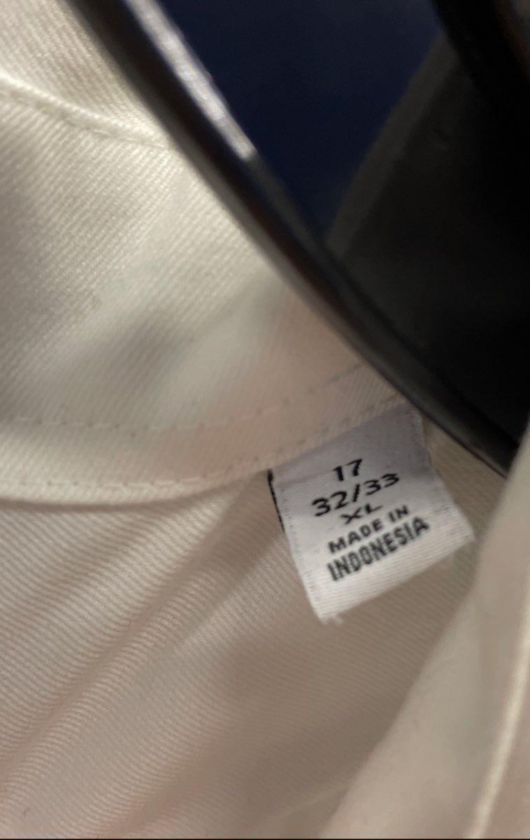 Calvin Klein Men's White Infinite Wrinkle Free Slim Fit Stretch Dress Shirt XL