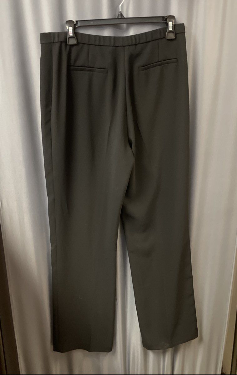 Pendleton Women's Black Straight Leg Slacks Career Trousers Elastic Back Sz 8