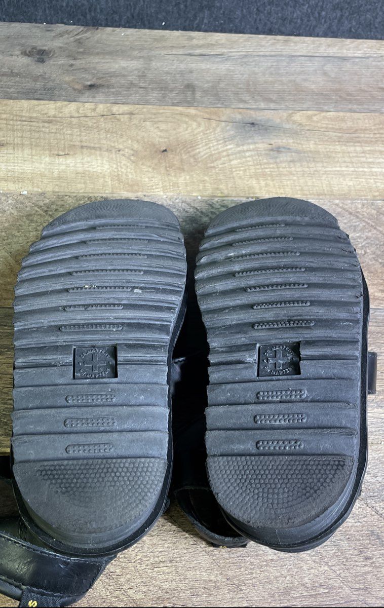 Dr. Martens Blaire Black Leather Platform Sandals Women's Size 5