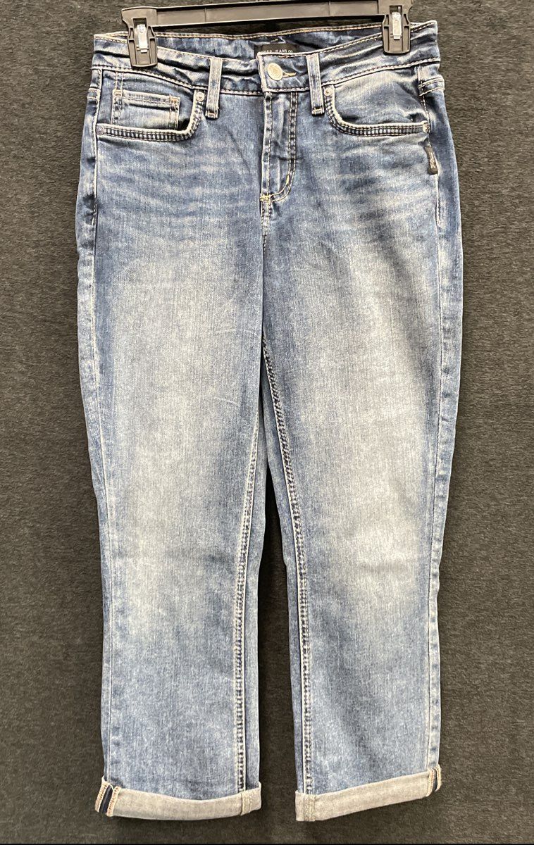 Silver Jeans Suki Capri Jeans Women’s W28 Blue Cotton Stretch Causal