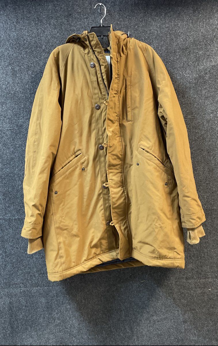 Gap Men's Brown ColdControl Max Water Resistant Hooded Parka Coat Size XXL
