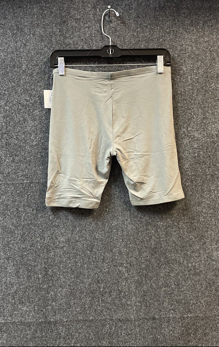 Sexy Basics Women's Gray Stretch Athleisure Bike Shorts SBW09X3 Sz L NWT