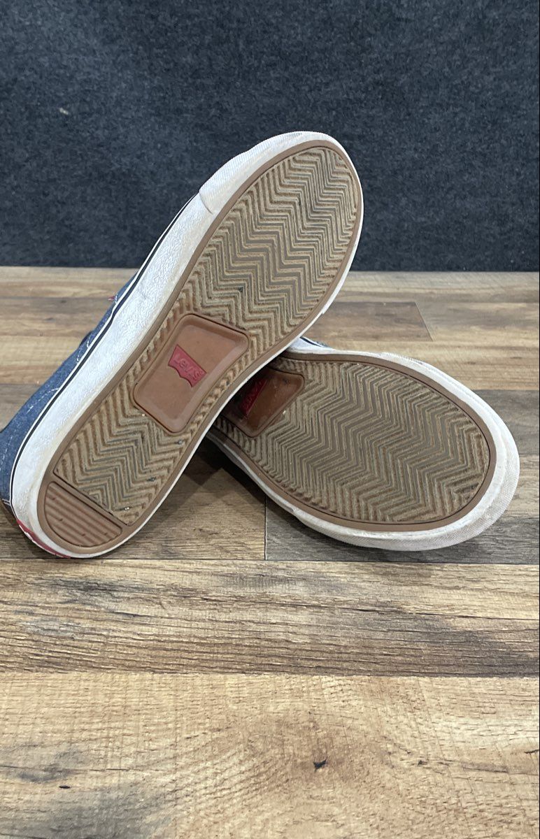 Levi's Blue Denim Low Top Lace-Up Mens Sneakers Size 7