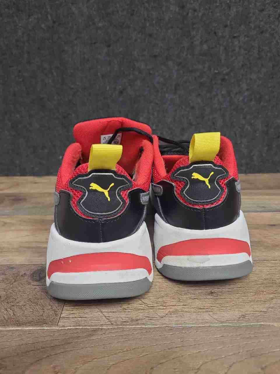 Puma X-Ray Speed Black Red Grey Lifestyle Sneakers Men's Size 9.5