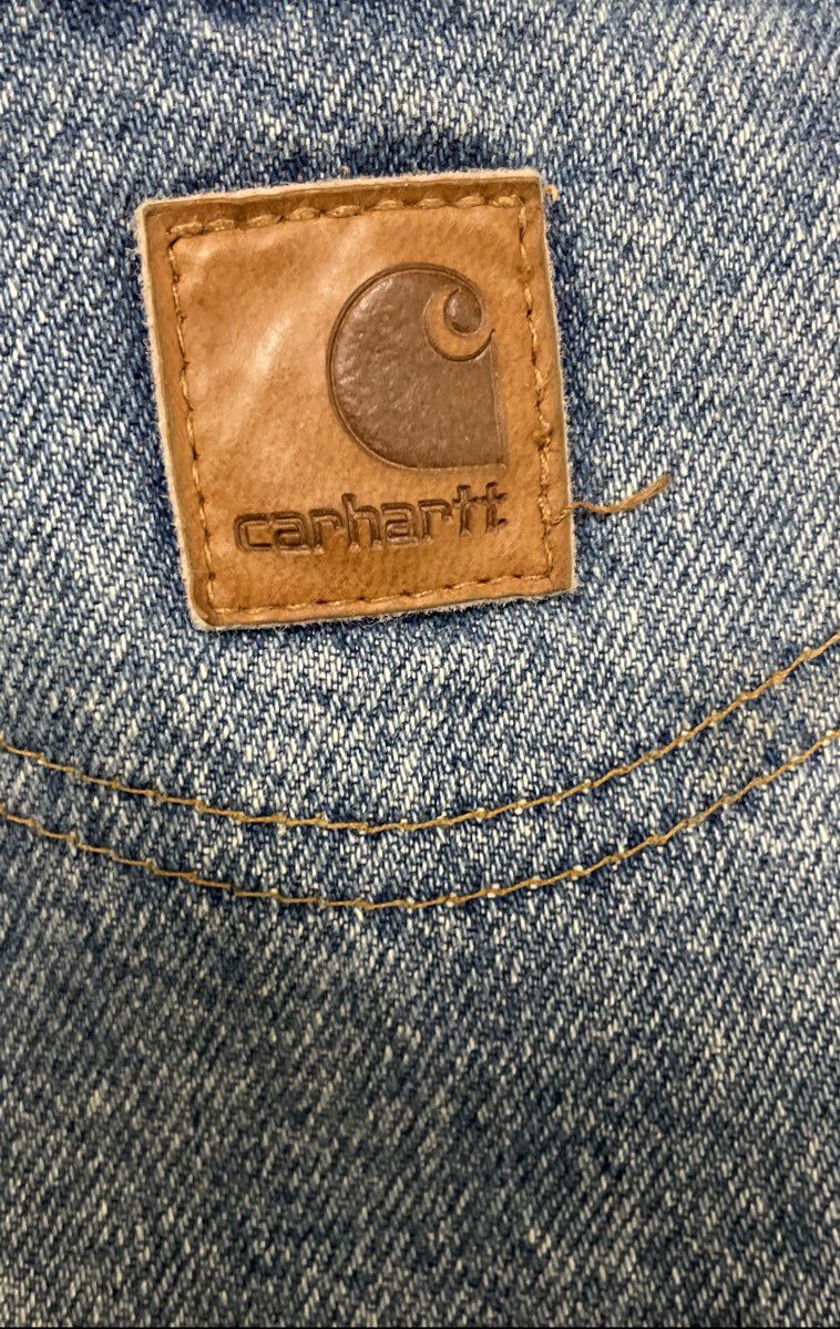 Carhartt Men's B460 LVB Relaxed Fit Light Wash Blue Denim Jeans 36x30
