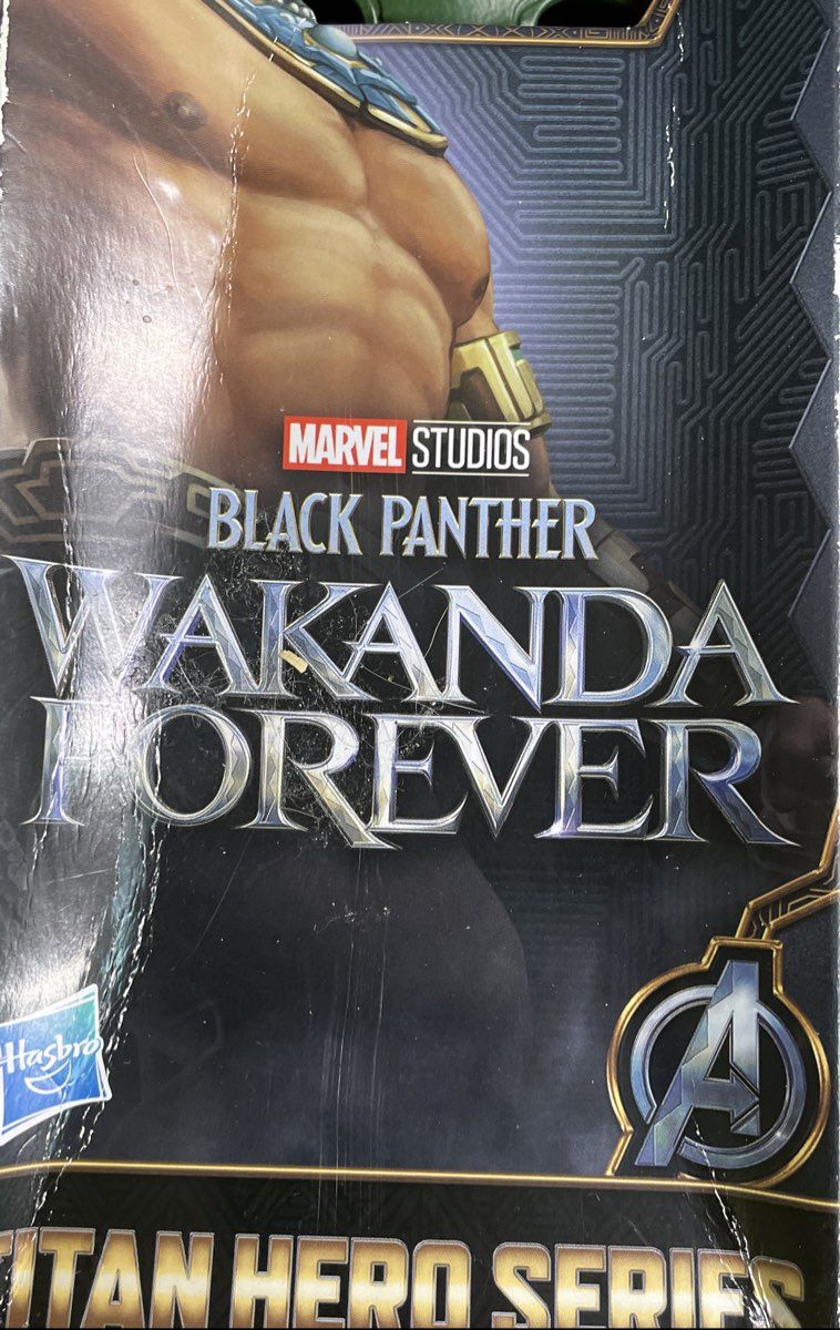 Hasbro Namor Marvel Wakanda Forever Titan Hero Series 12" Figure Damaged Box