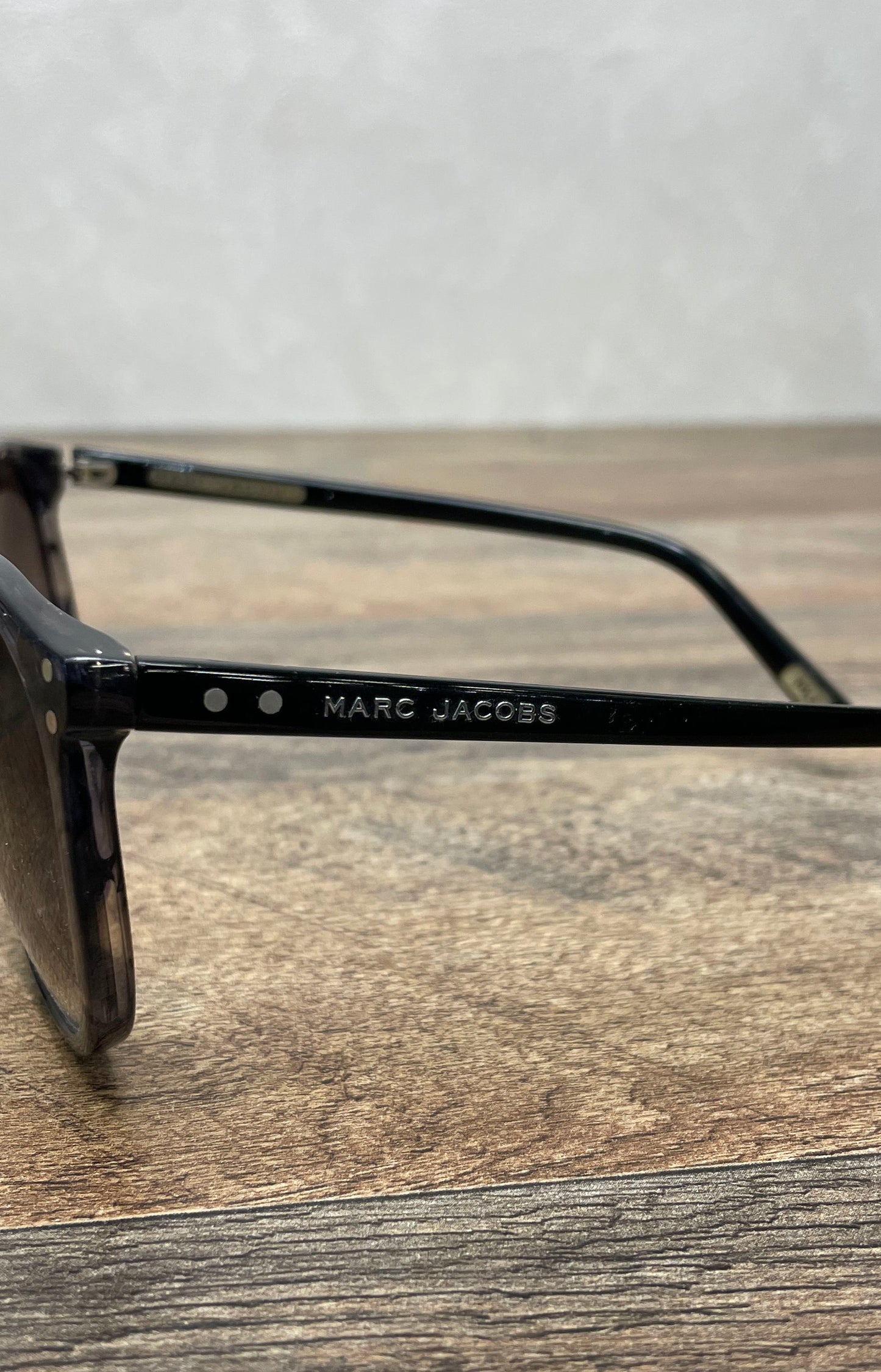 Marc Jacobs Women's MJ 357/S Sunglasses Black Gray Marble Gradient COA Sz 54