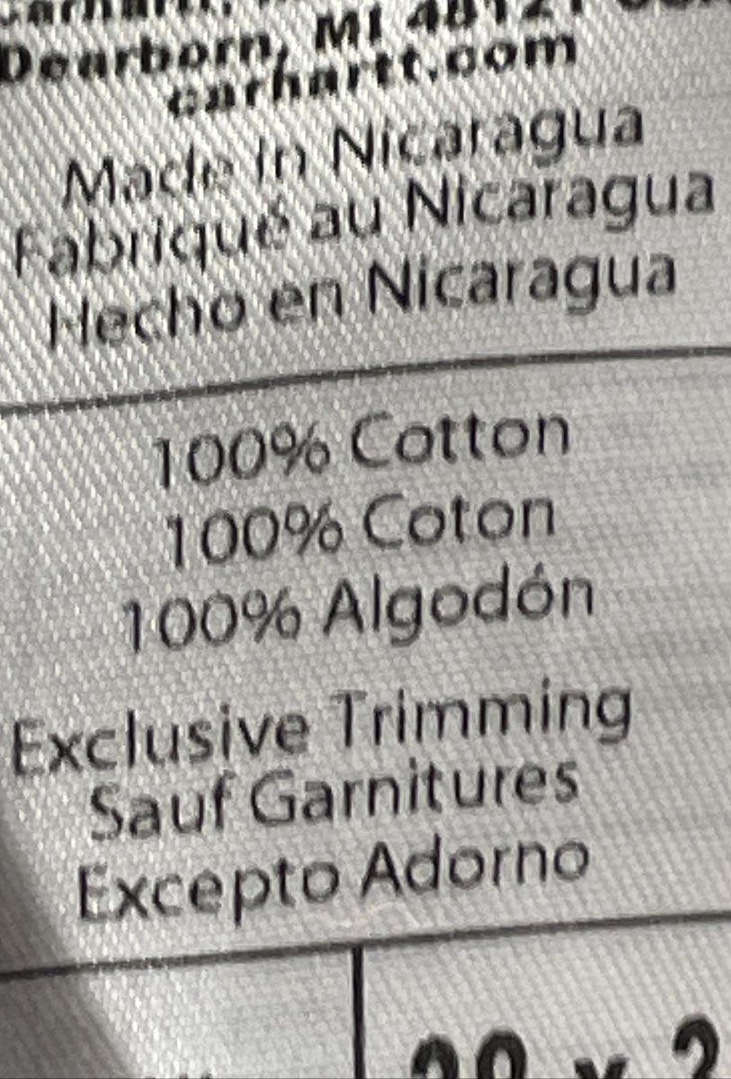 Carhartt Men's Black Cotton Duck Dungaree Work Pants Jeans Size 38x32