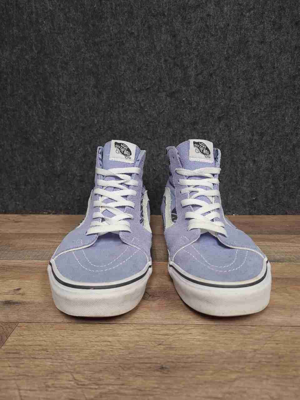 Vans Sk8-Hi Logo Mix Lavender Lustre High Top Skate Shoes Men Size 9