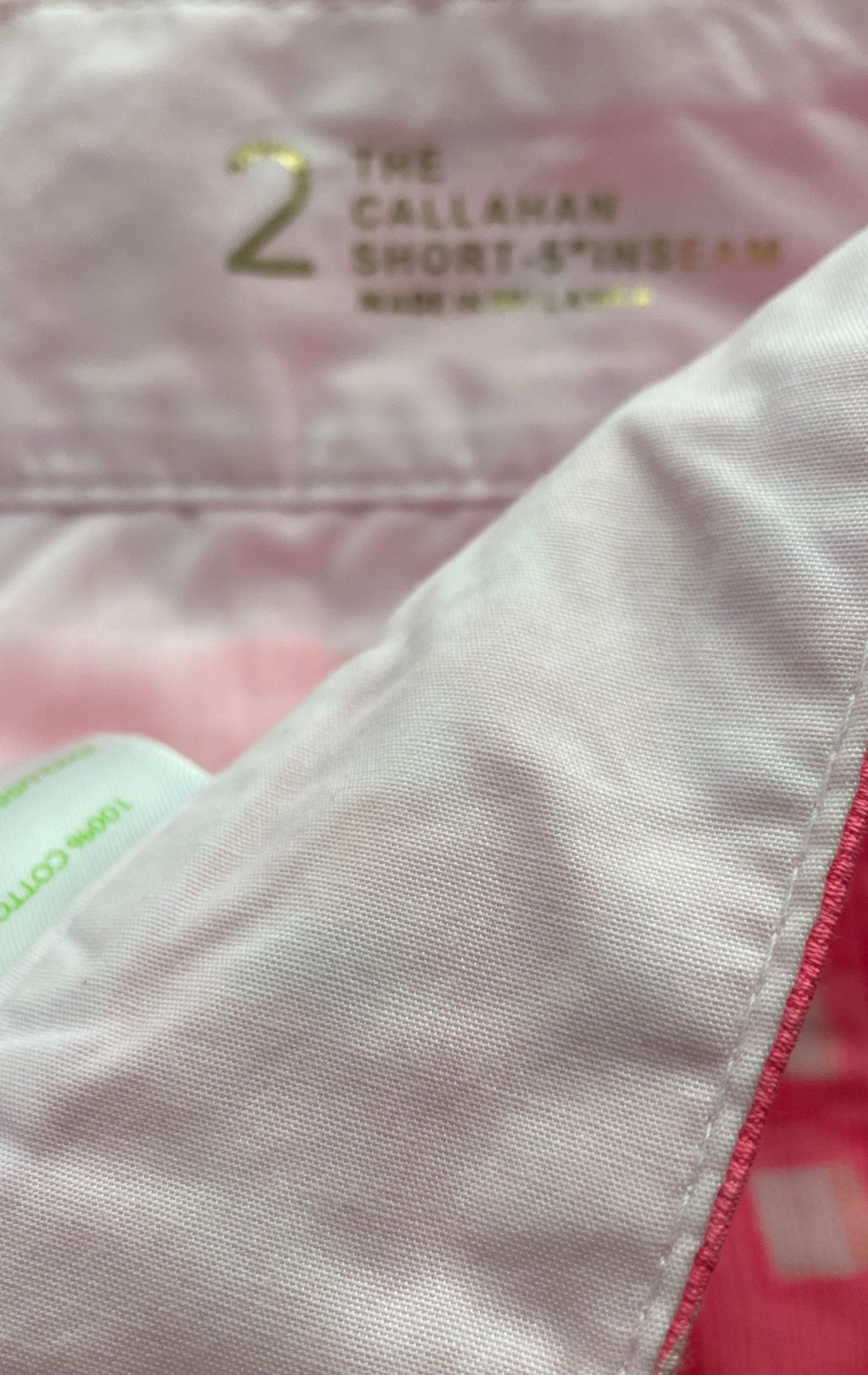Lilly Pulitzer Women's Pink Shorts Set 2 Elephant Buttercup Callahan 5" Sz 2